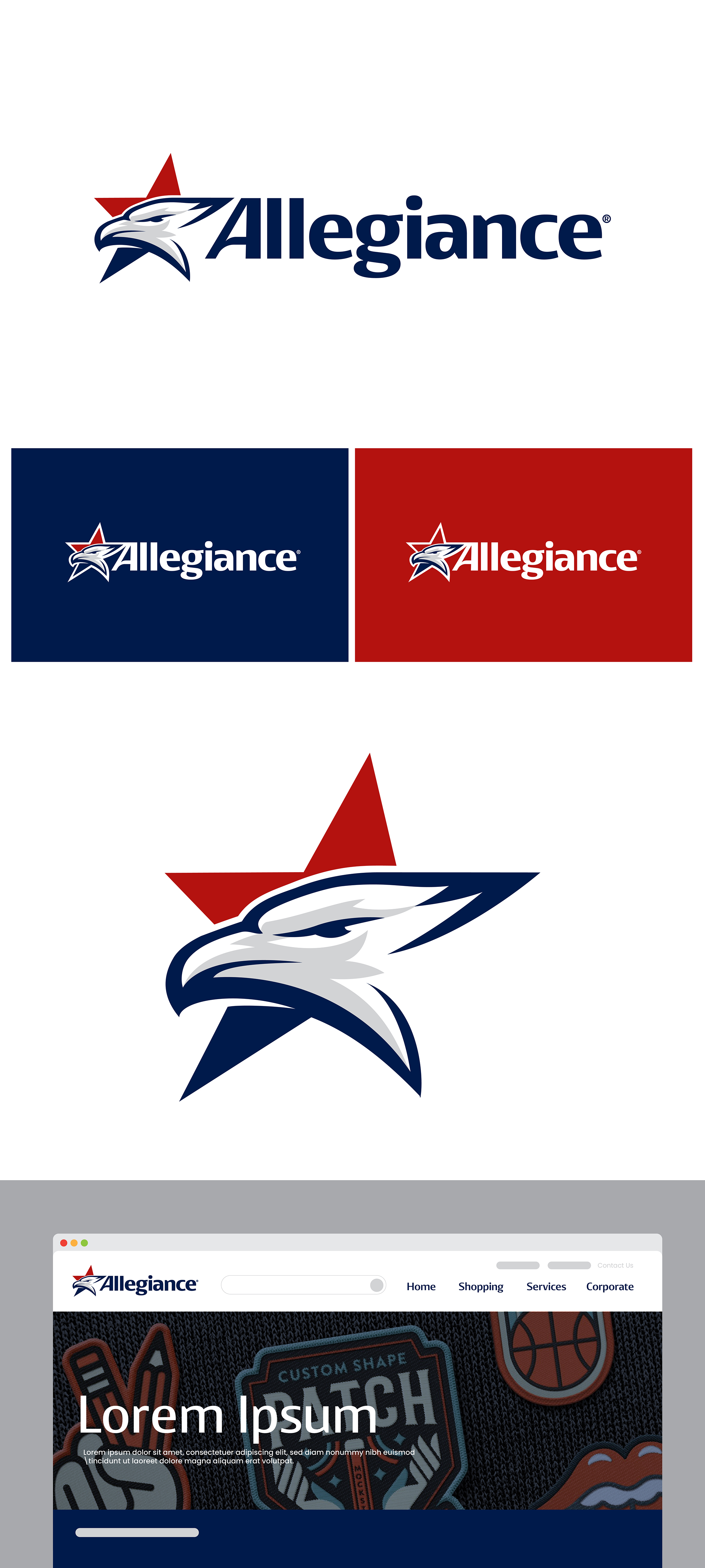 Logo-Design von Artya Works für Allegiance Custom Products | Design #34608492
