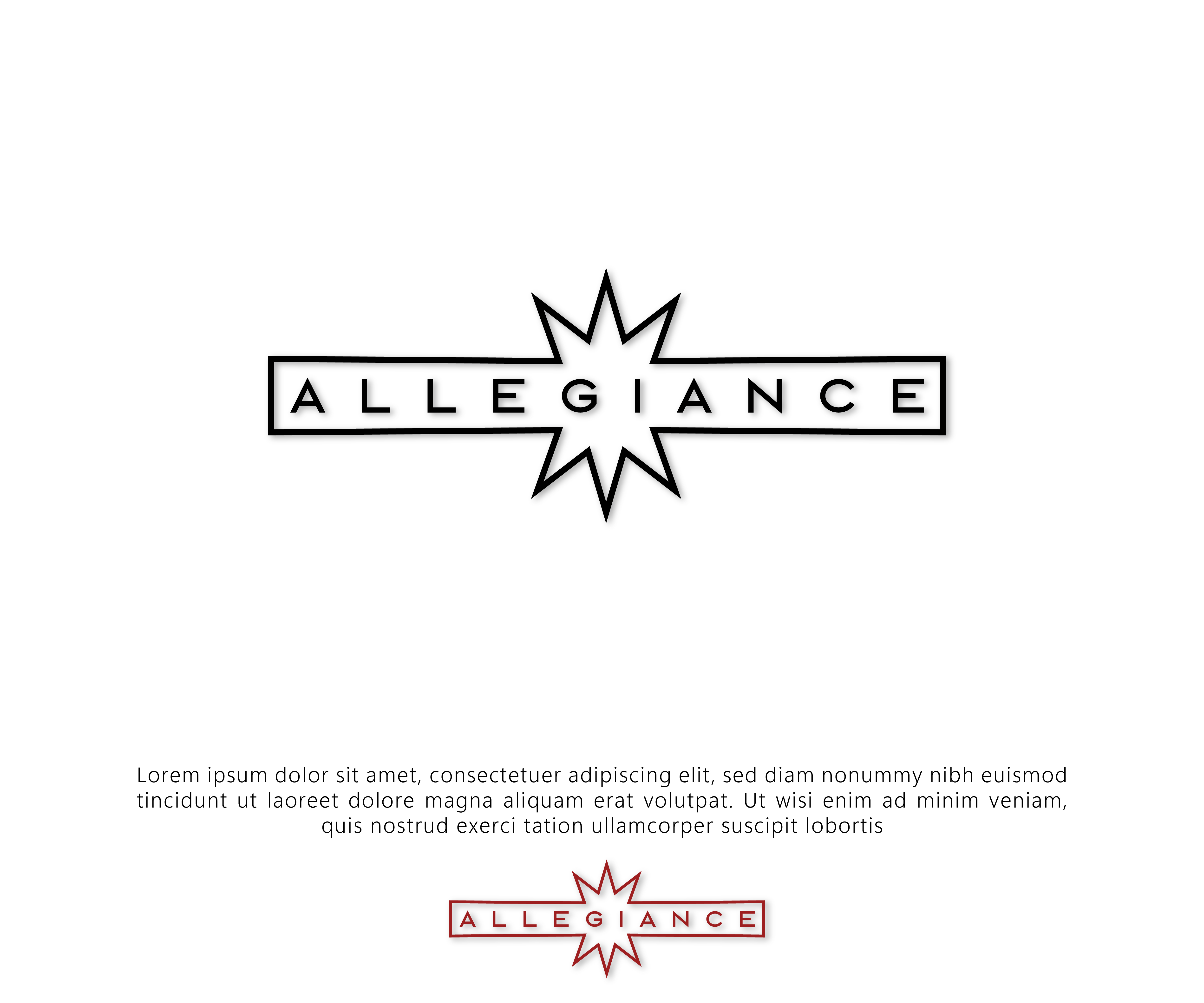 Logo Design by Tube light for Allegiance Custom Products | Design #34621006