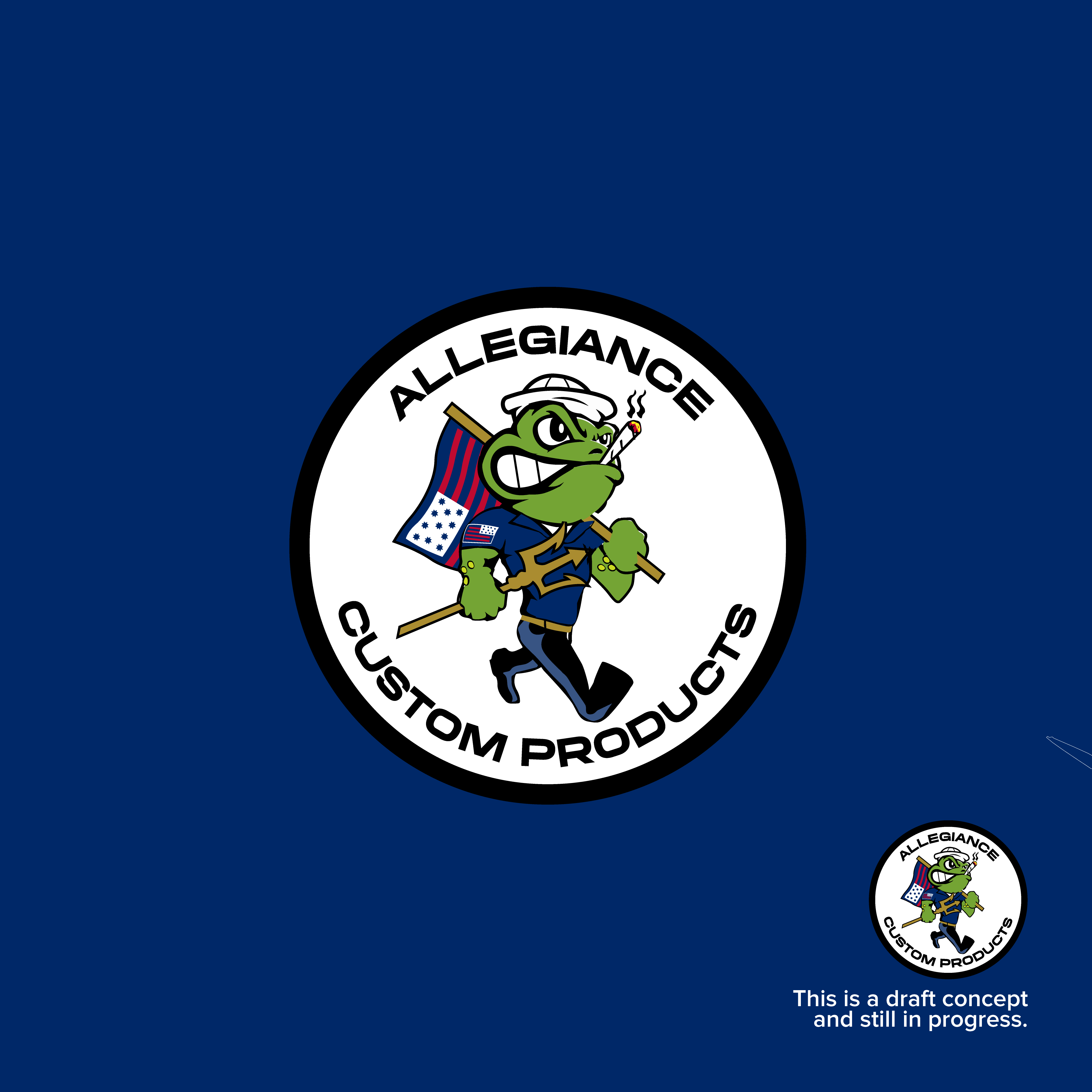 Logo Design by Mr Jode for Allegiance Custom Products | Design #34606990