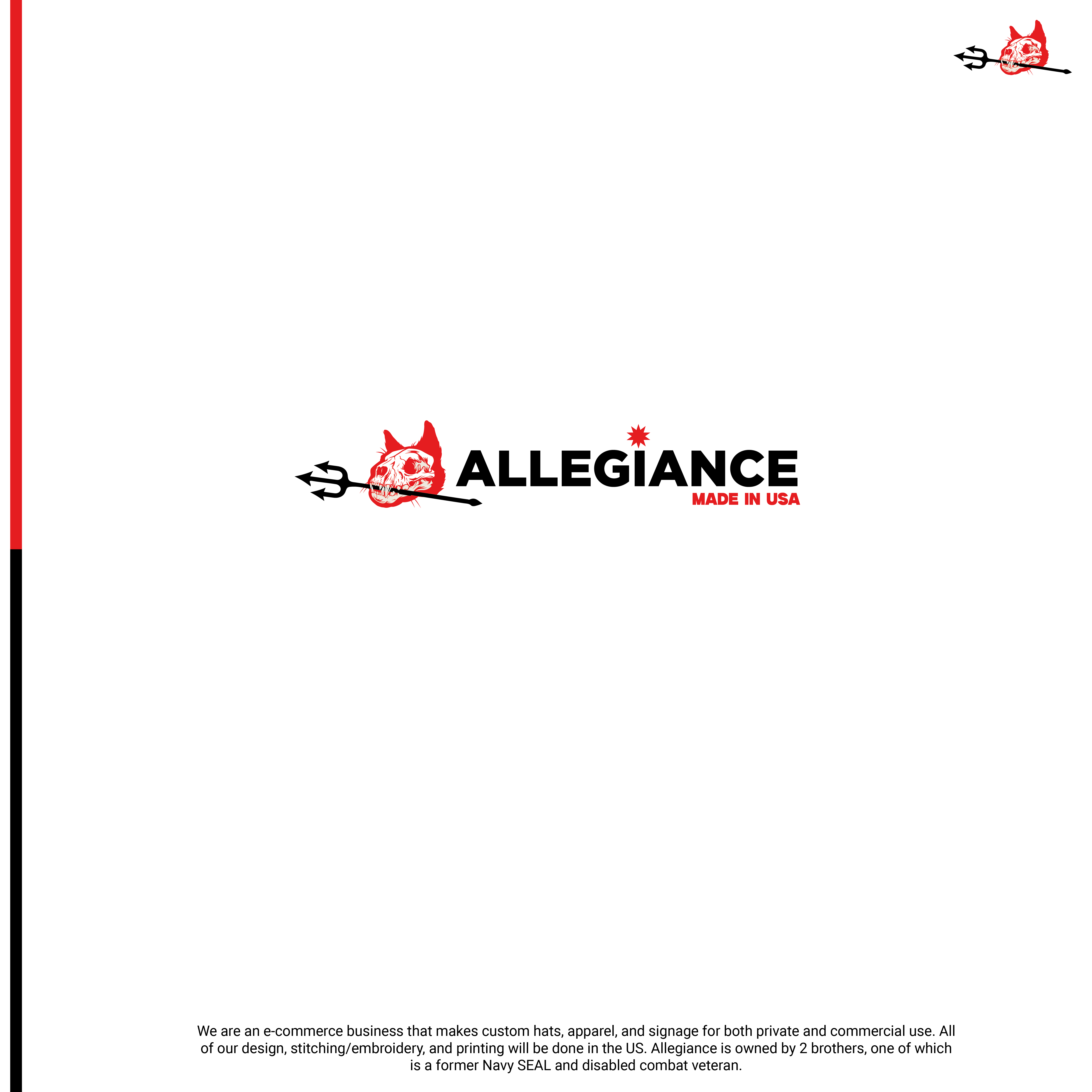 Logo Design by Kamal Mangache for Allegiance Custom Products | Design #34640578
