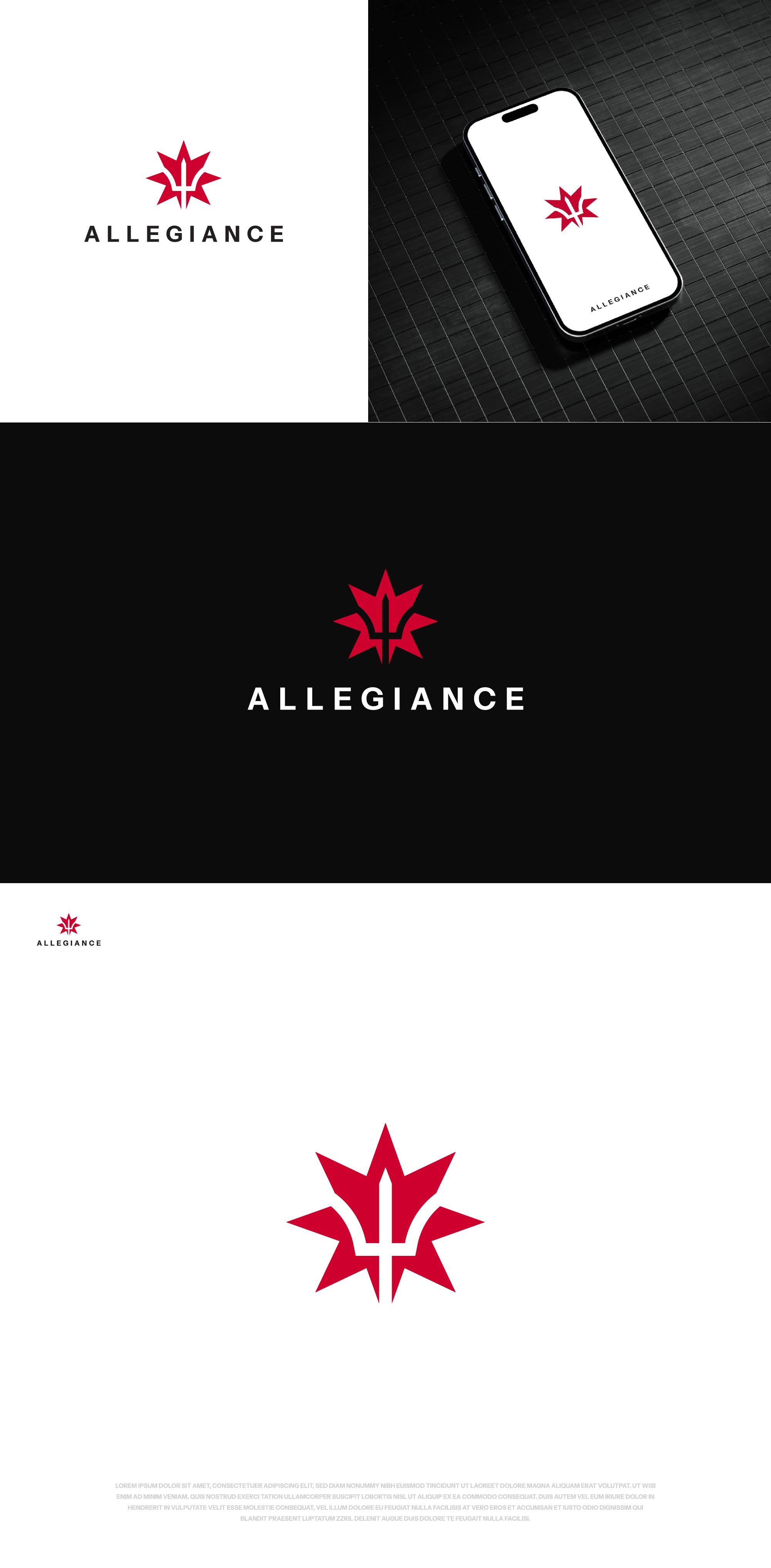 Logo Design by Neutra for Allegiance Custom Products | Design #34620498