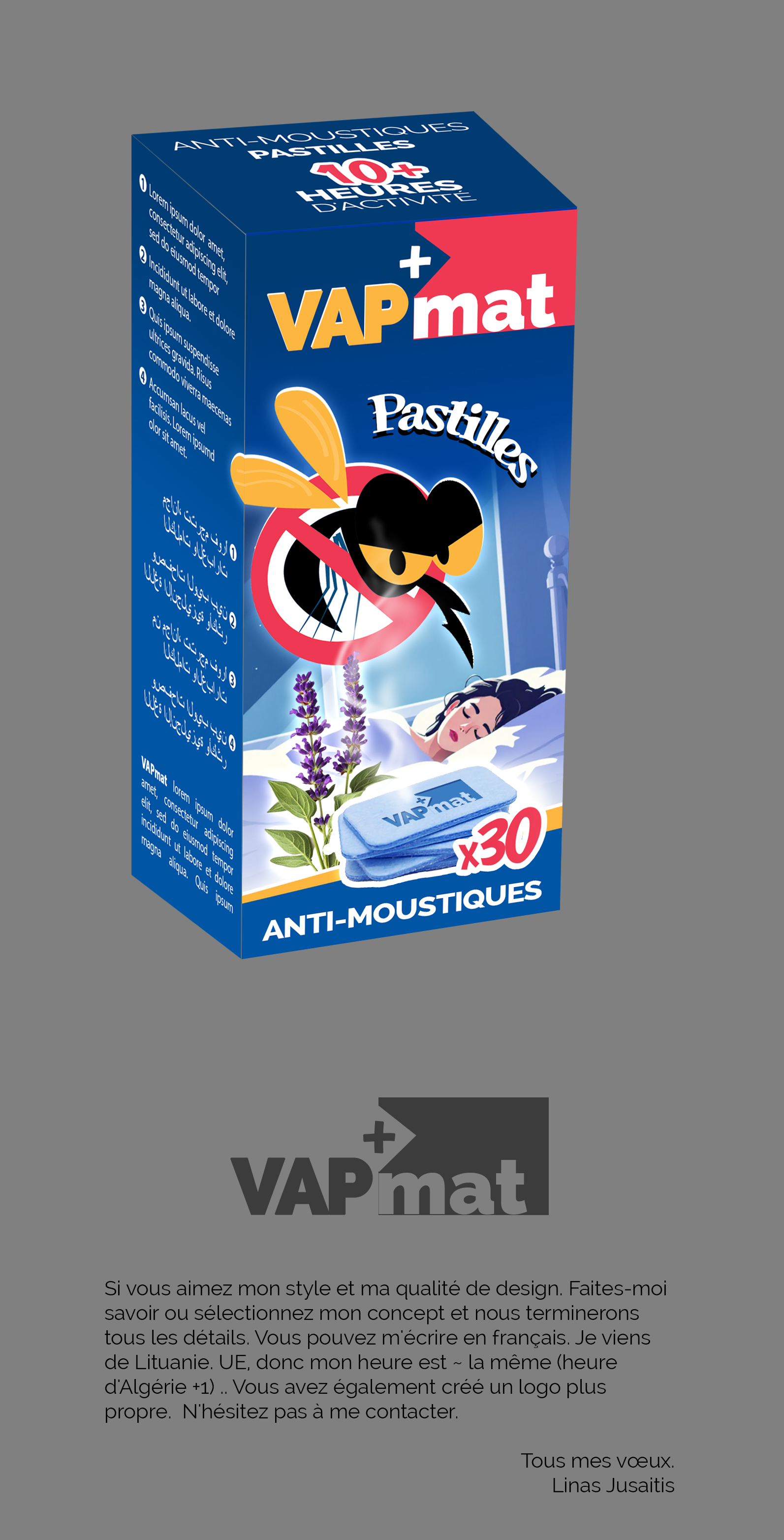 Diseño de Empaque por Full-head para VAP mat | Diseño #34648522
