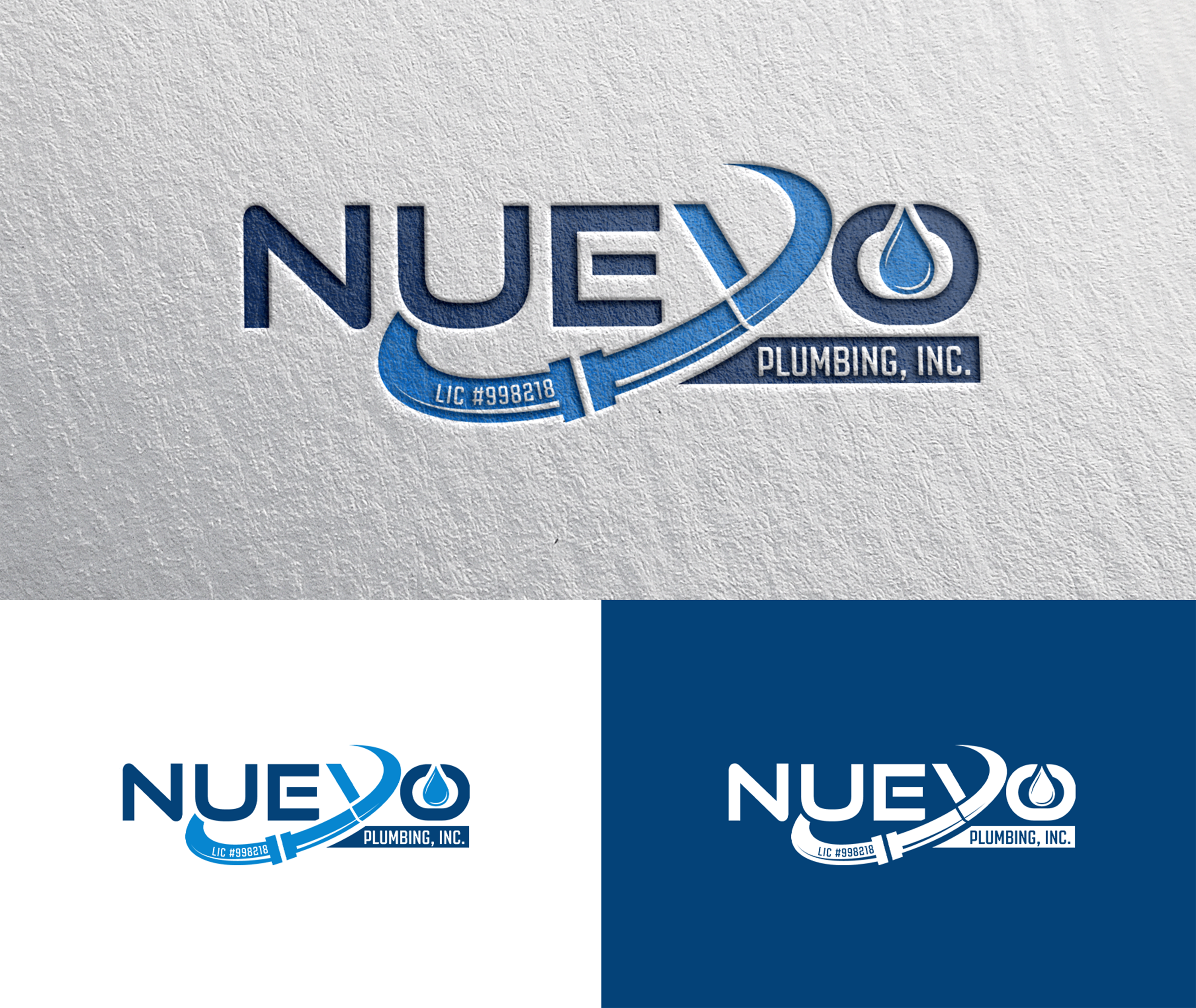 Design de Logo par Rickyy pour Nuevo Plumbing, Inc | Design #34613412