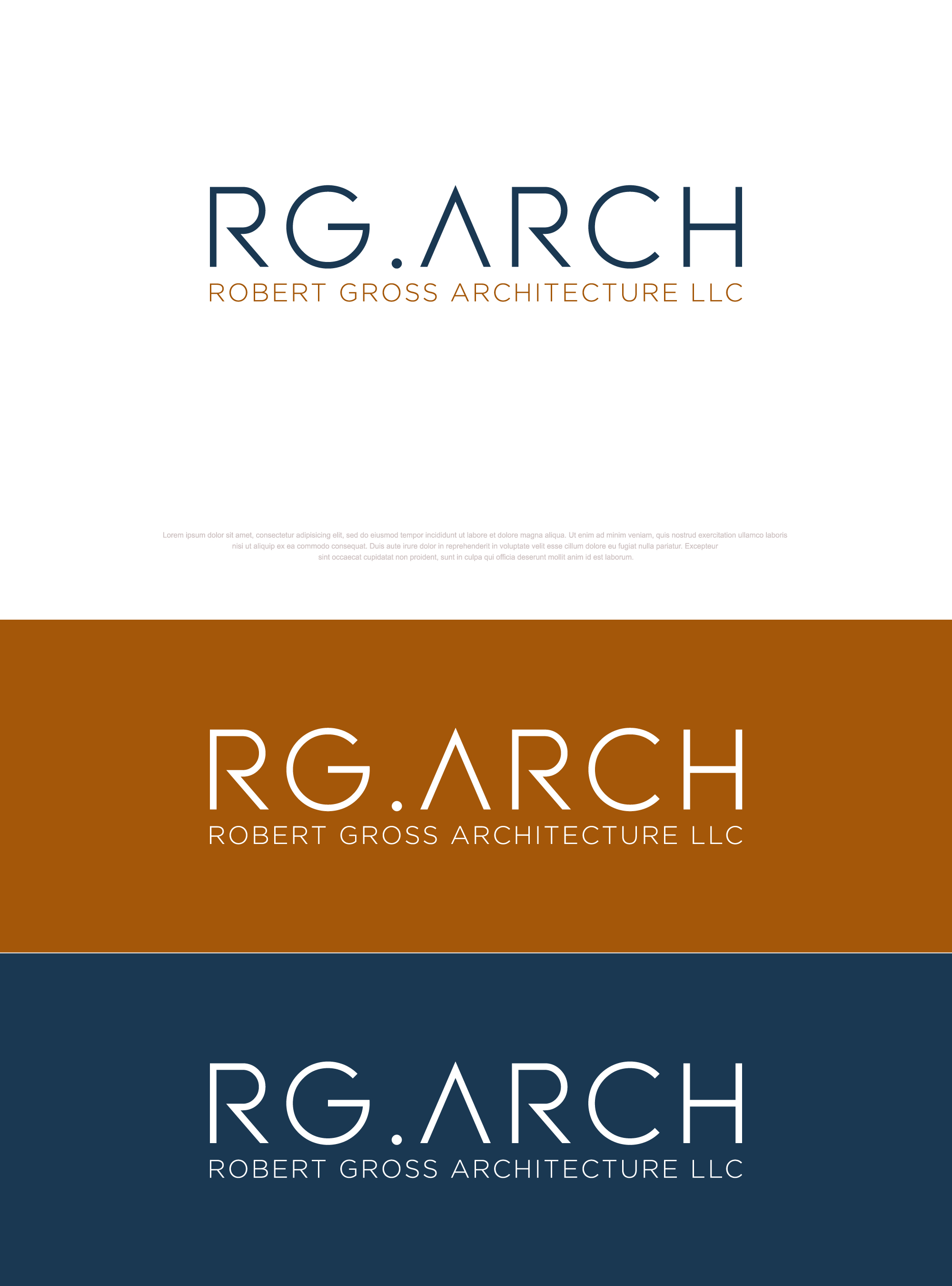 Logo Design by Deejah for Robert Gross Architecture LLC | Design #34625778