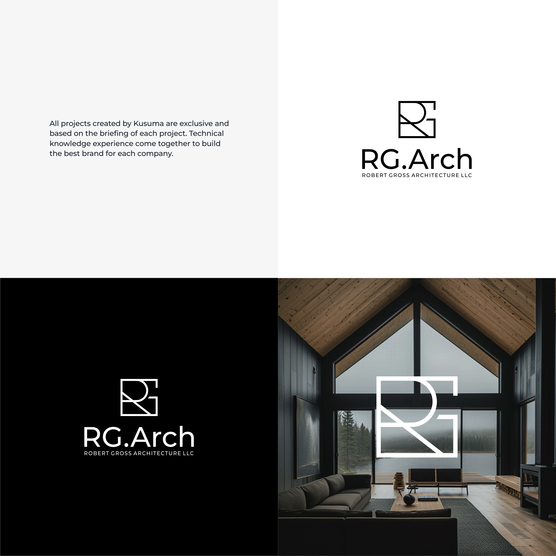 Logo Design by Kusuma Studio for Robert Gross Architecture LLC | Design #34612105