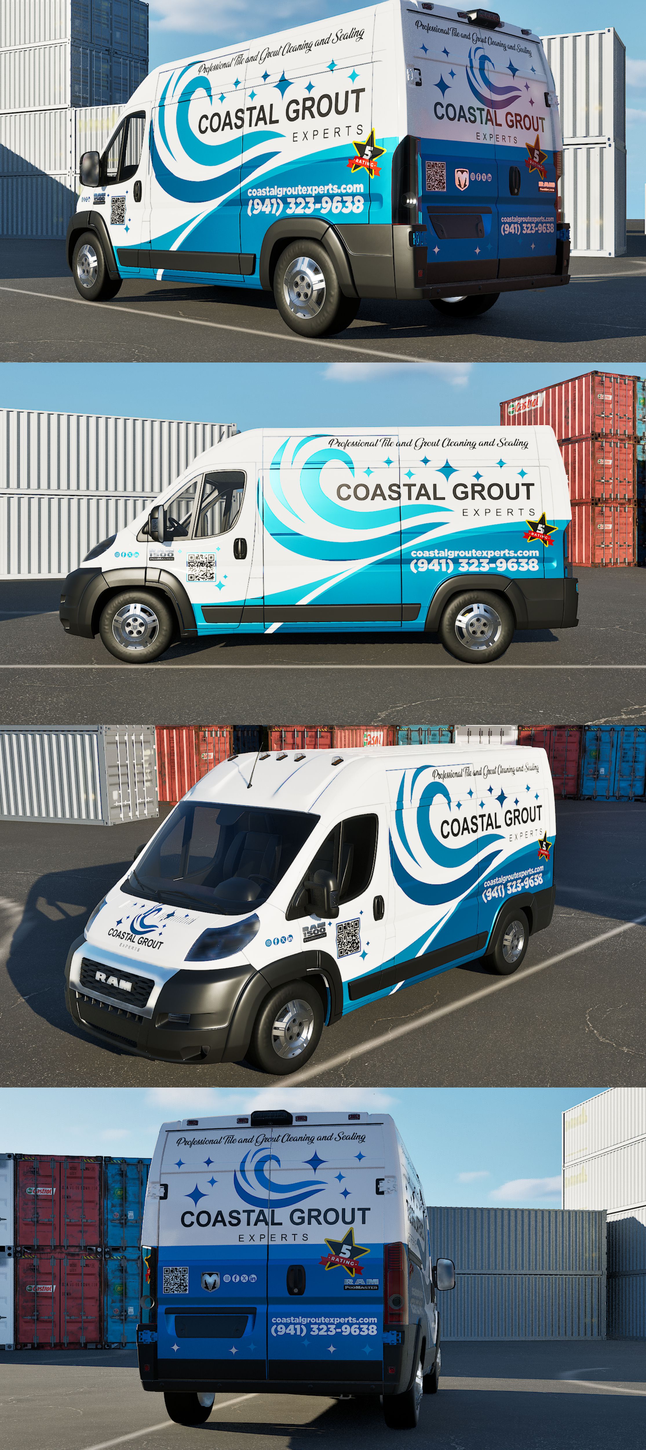 Diseño de Rotulación de Vehículo por VEDG para Coastal grout experts | Diseño #34637720