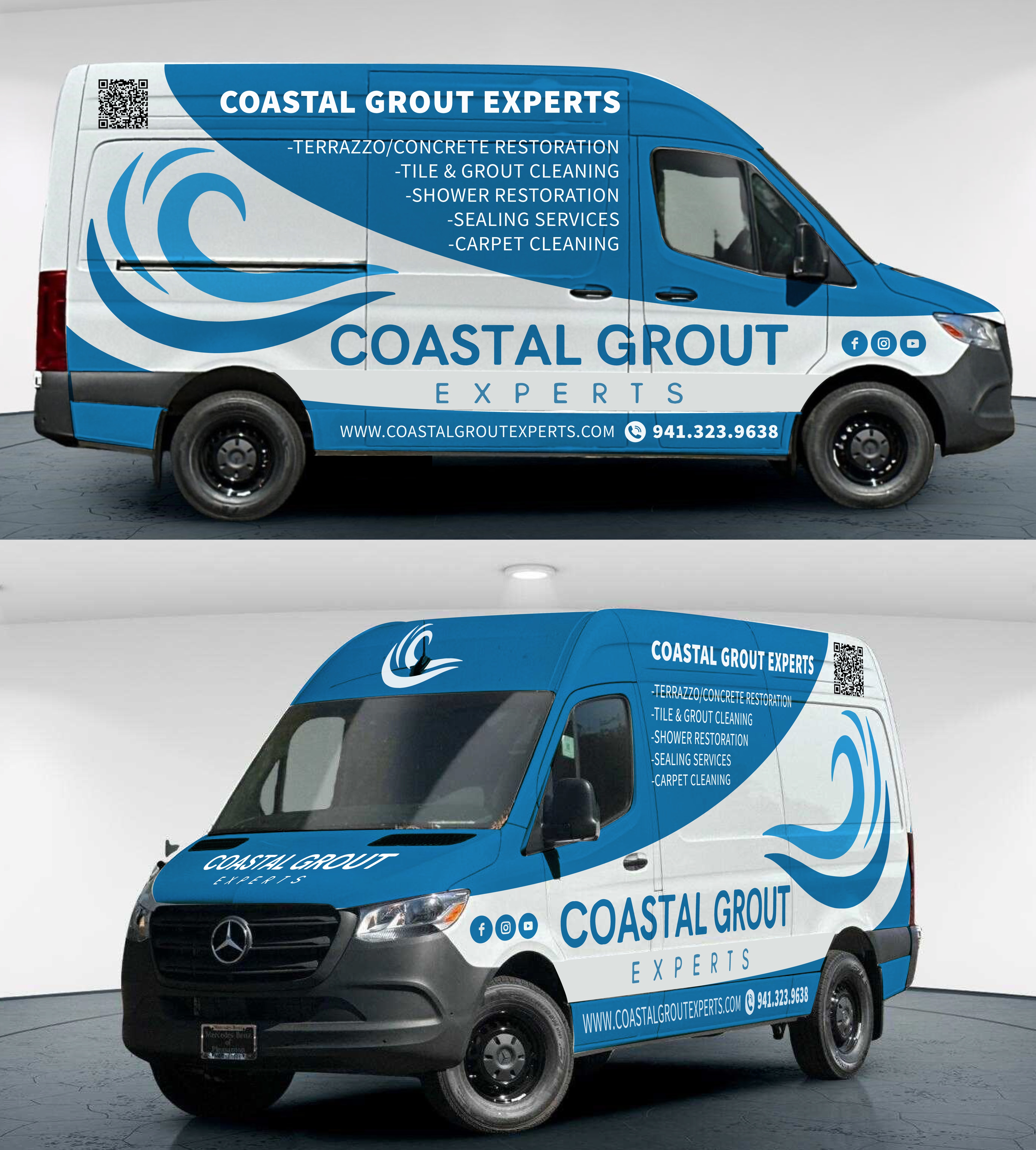Car Wrap Design by Kira Graphics for Coastal grout experts | Design #34648538