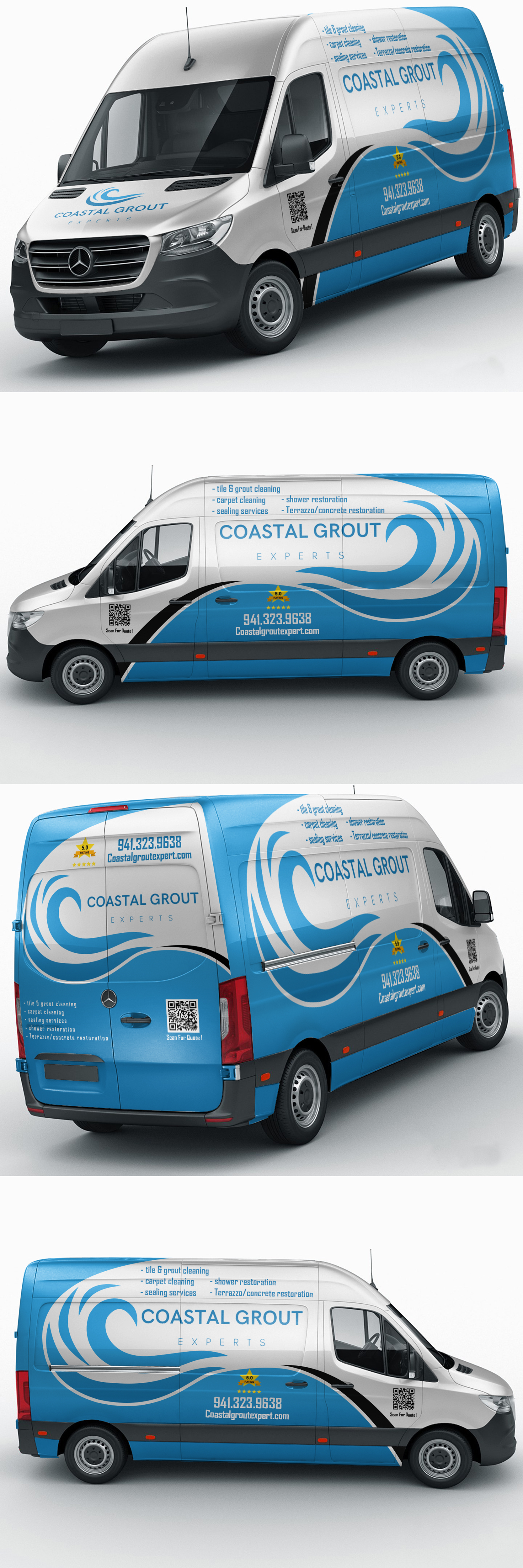 Car Wrap Design by AZ_Studio for Coastal grout experts | Design #34624510