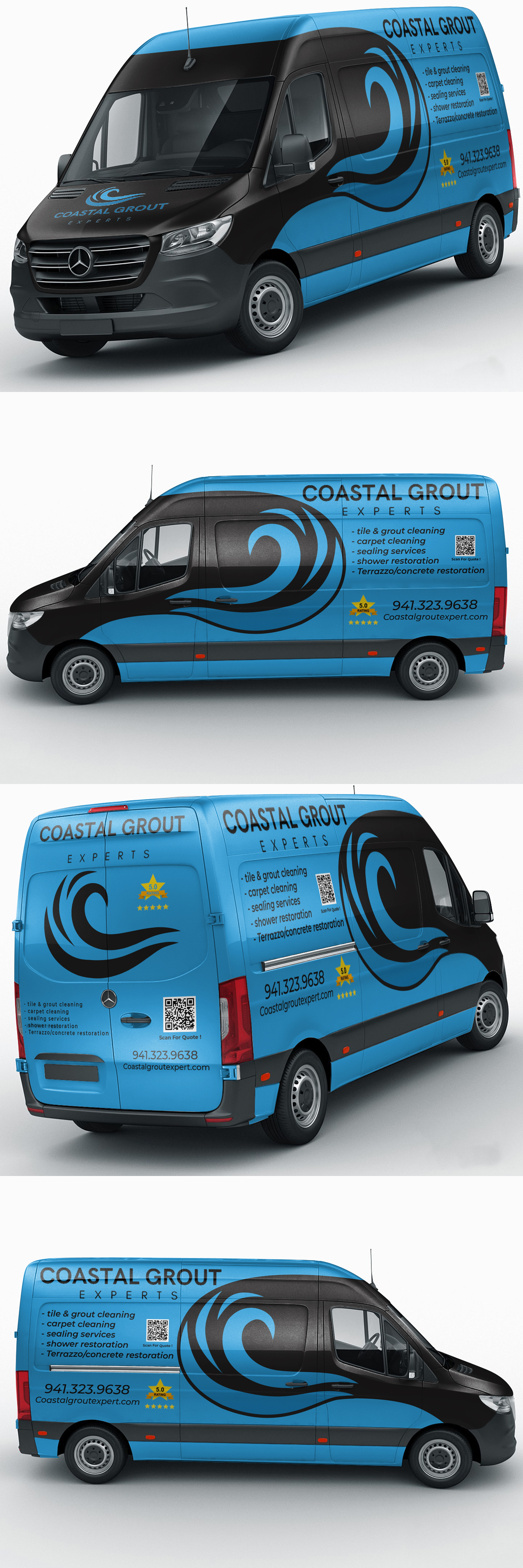 Diseño de Rotulación de Vehículo por AZ_Studio para Coastal grout experts | Diseño #34624996