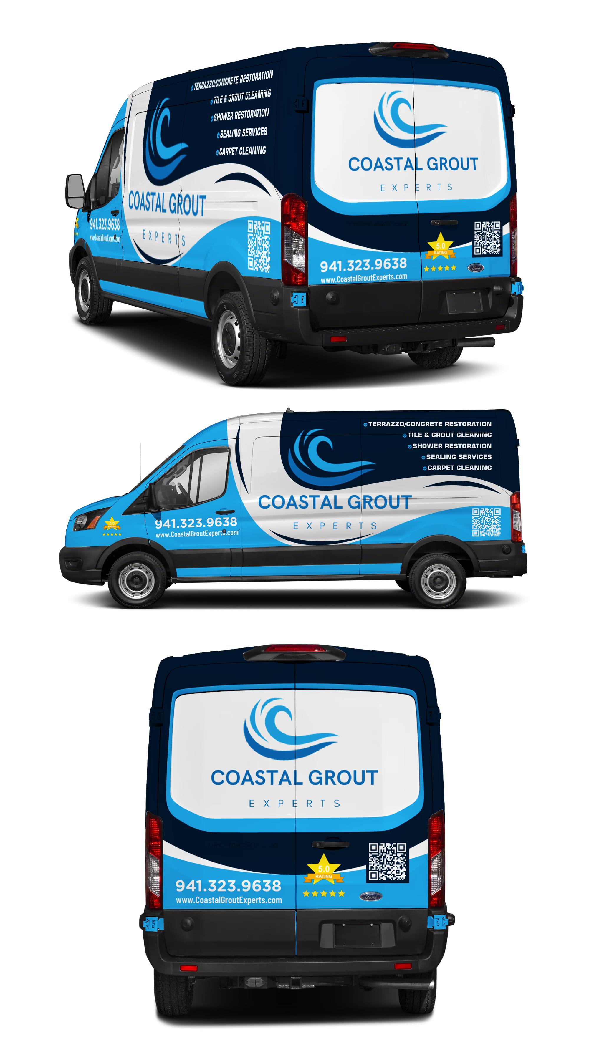 Car Wrap Design by 123graphics for Coastal grout experts | Design #34630924