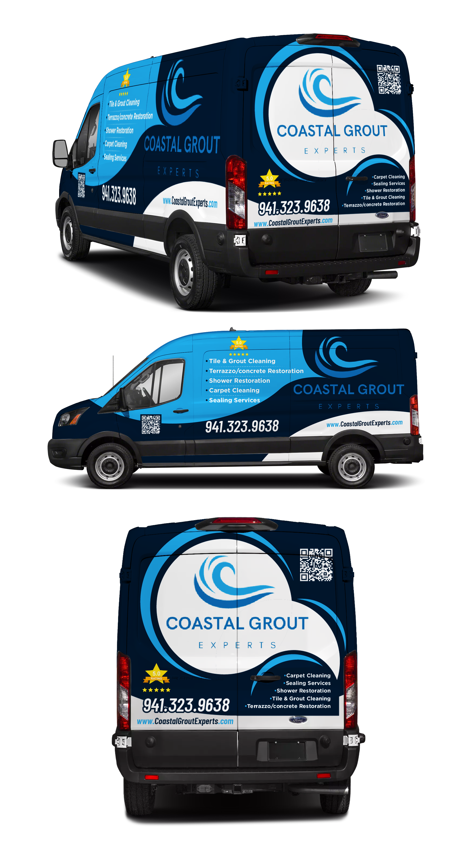 Car Wrap Design by 123graphics for Coastal grout experts | Design #34630928