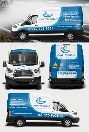 Diseño de Rotulación de Vehículo por websmartusa para Coastal grout experts | Diseño: #34612121