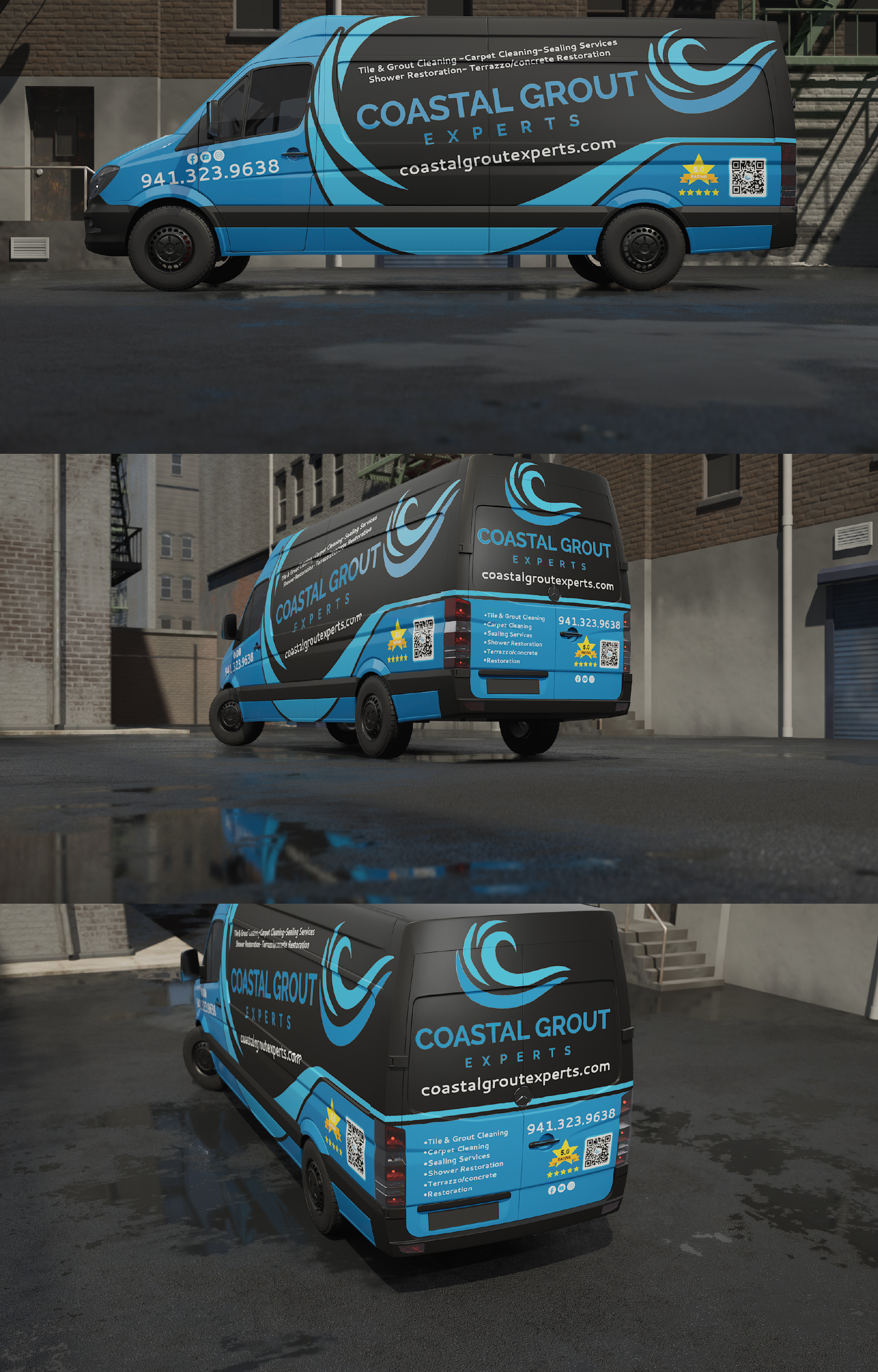 Diseño de Rotulación de Vehículo por Wrapcia para Coastal grout experts | Diseño #34618671