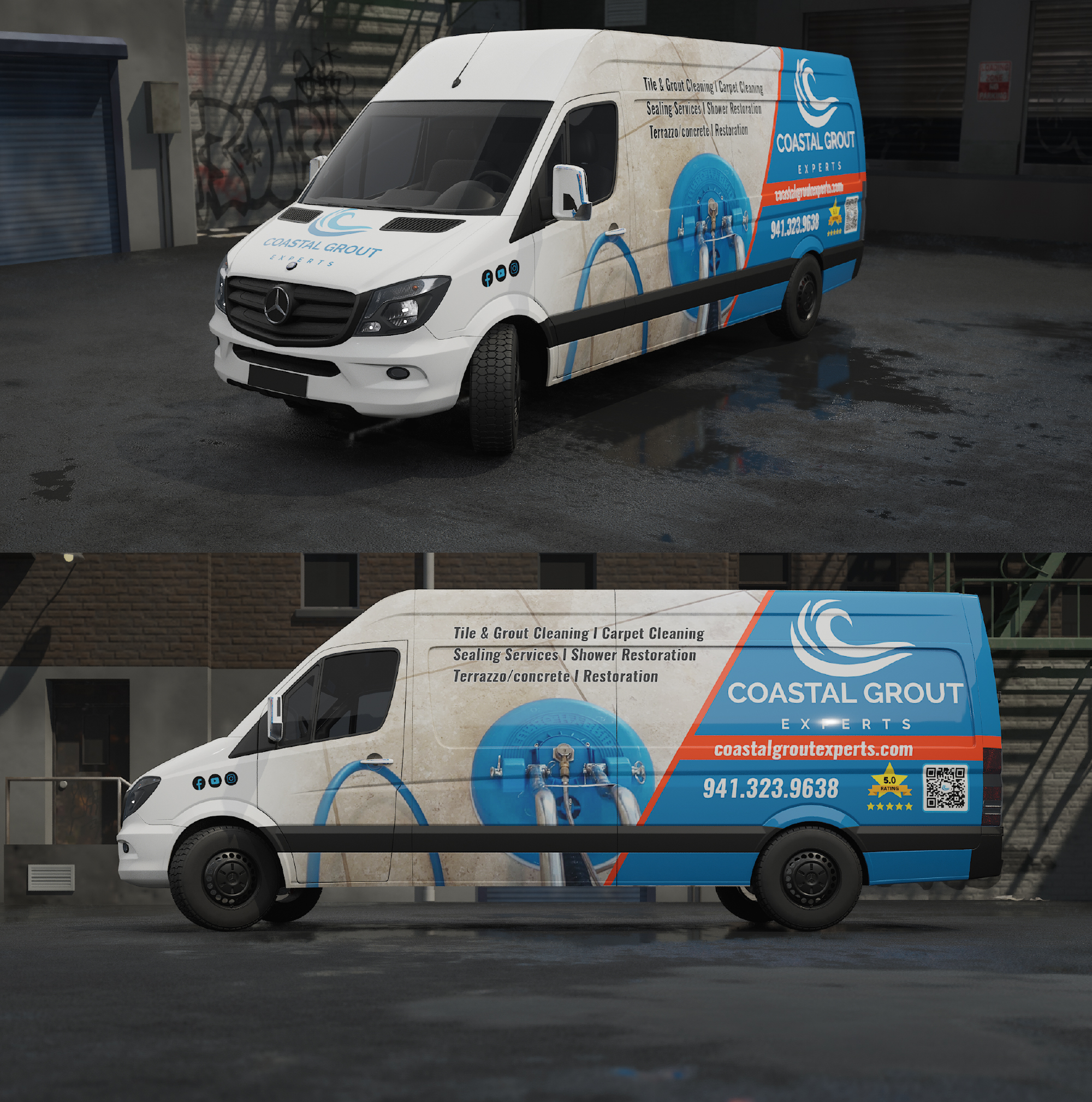Car Wrap Design by Wrapcia for Coastal grout experts | Design #34621842