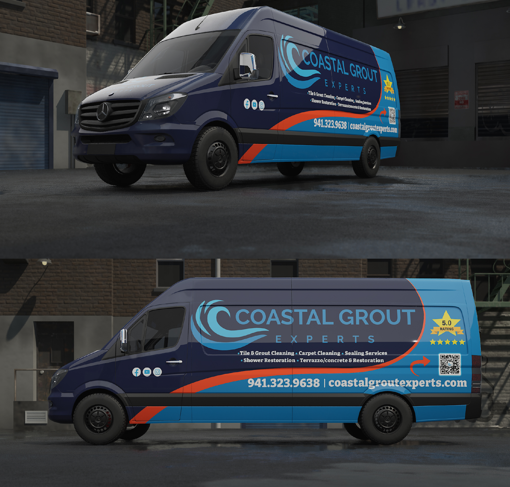 Diseño de Rotulación de Vehículo por Wrapcia para Coastal grout experts | Diseño #34629862