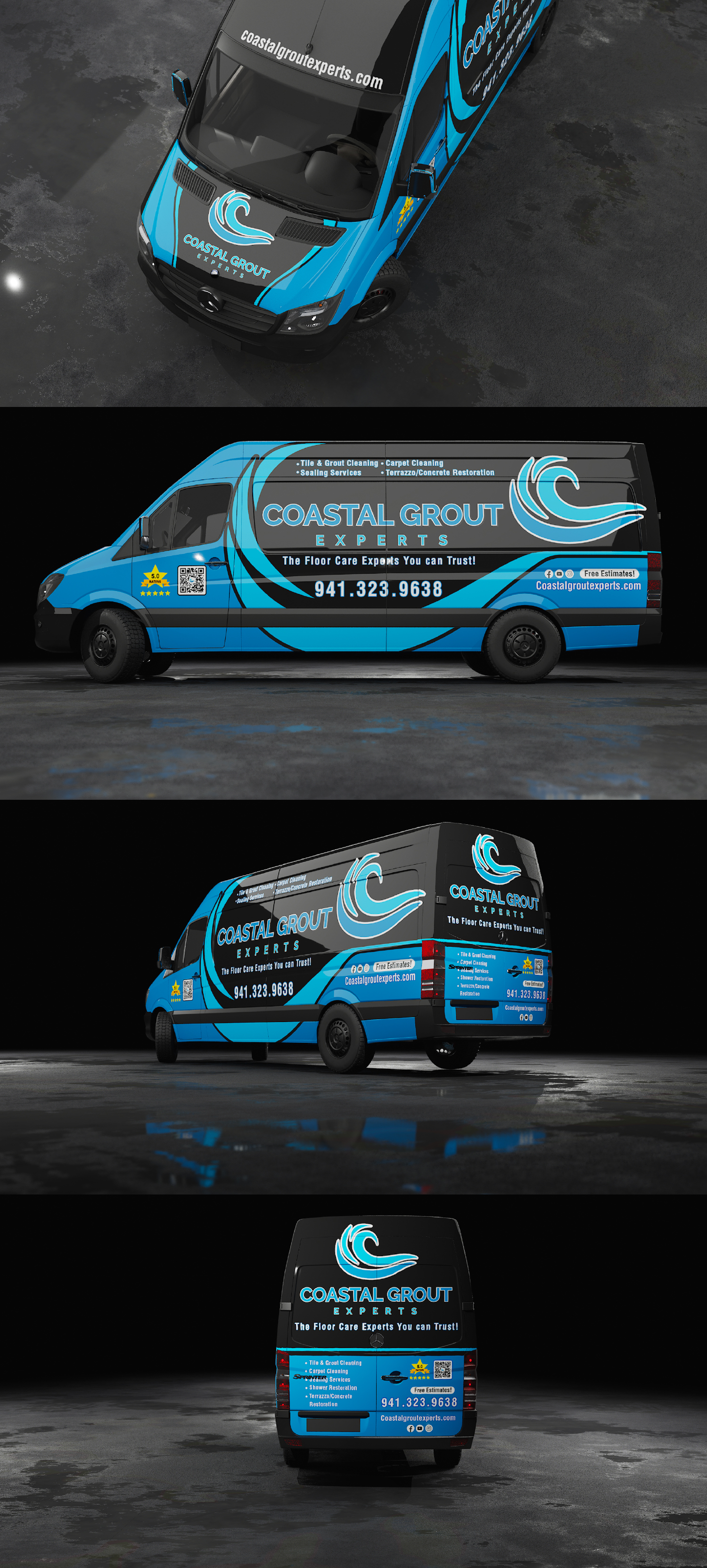 Car Wrap Design by Wrapcia for Coastal grout experts | Design #34722207