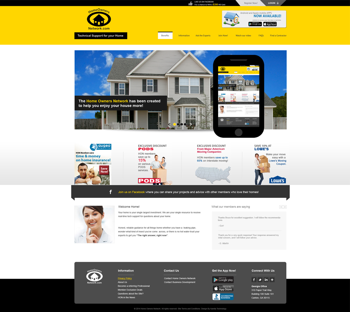 Web Design by aarsita for Homeownersnetwork | Design #3187048