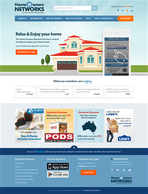 Web Design by 3dicon for Homeownersnetwork | Design #3162494