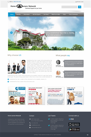 Diseño Web por pb para Homeownersnetwork | Diseño: #3151993