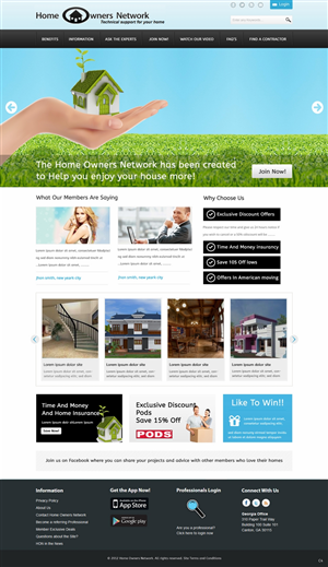 Diseño Web por pb para Homeownersnetwork | Diseño: #3151997