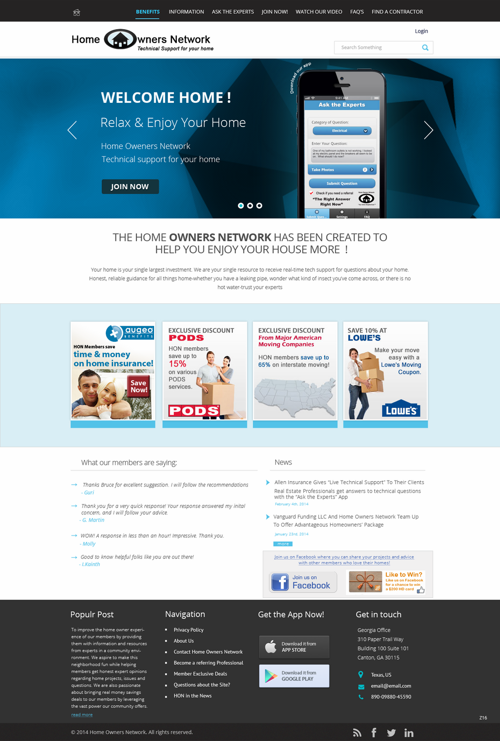 Diseño Web por pb para Homeownersnetwork | Diseño #3152121