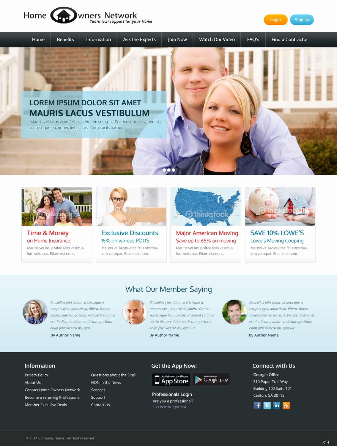 Diseño Web por pb para Homeownersnetwork | Diseño #3152135