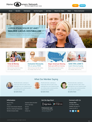 Diseño Web por pb para Homeownersnetwork | Diseño: #3152135