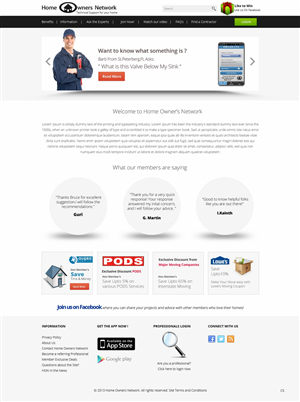 Diseño Web por pb para Homeownersnetwork | Diseño: #3161827