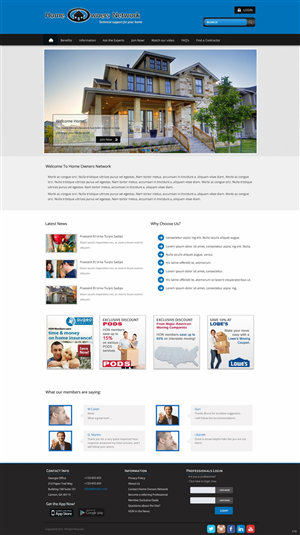 Diseño Web por pb para Homeownersnetwork | Diseño: #3161835