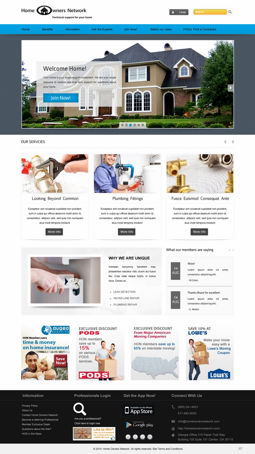 Diseño Web por pb para Homeownersnetwork | Diseño #3161840