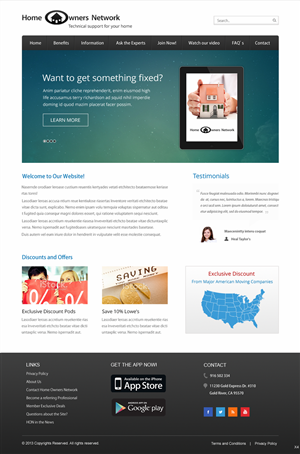 Diseño Web por pb para Homeownersnetwork | Diseño: #3161852