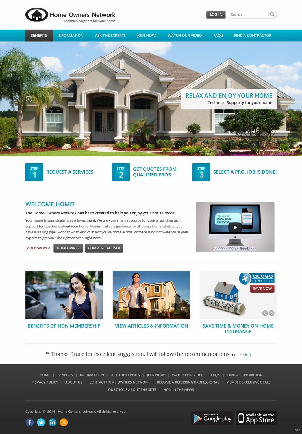 Diseño Web por pb para Homeownersnetwork | Diseño #3161857