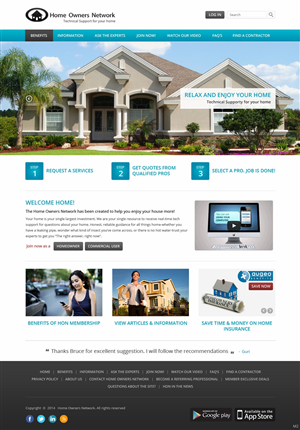 Diseño Web por pb para Homeownersnetwork | Diseño: #3161857