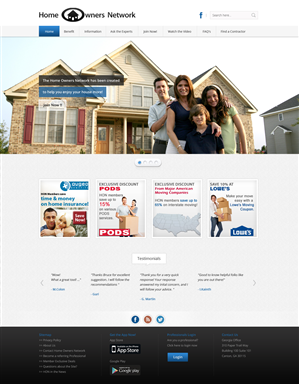 Diseño Web por UniqueDesignz para Homeownersnetwork | Diseño: #3184940