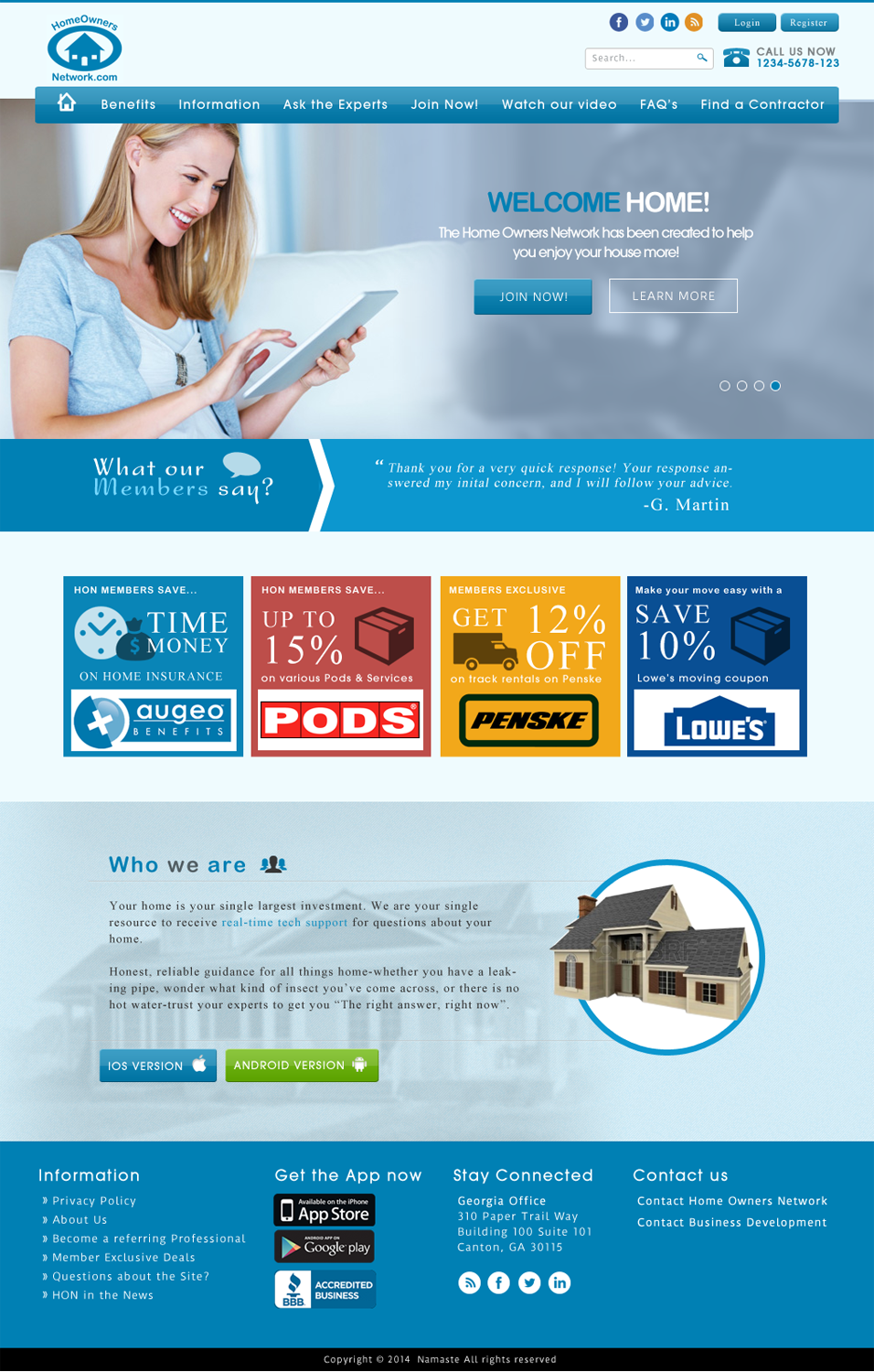 Diseño Web por JM para Homeownersnetwork | Diseño #3187436