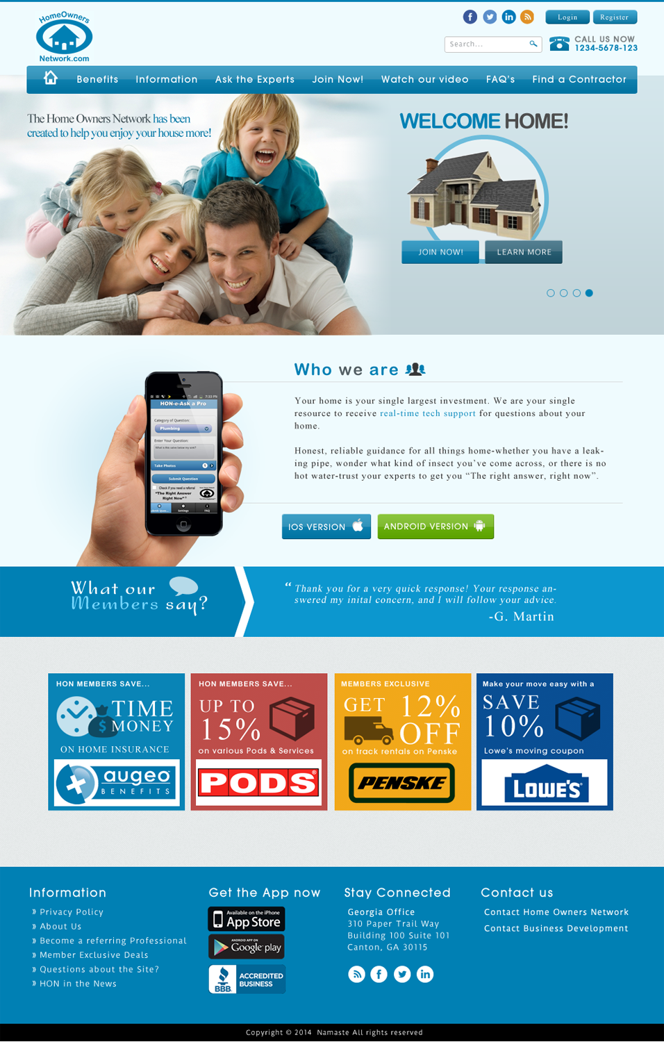Diseño Web por JM para Homeownersnetwork | Diseño #3187586