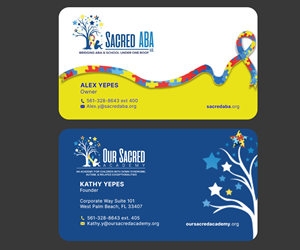 Business Card Design by Andrés Sebastián for Sacred ABA LLC.  | Design: #34613085