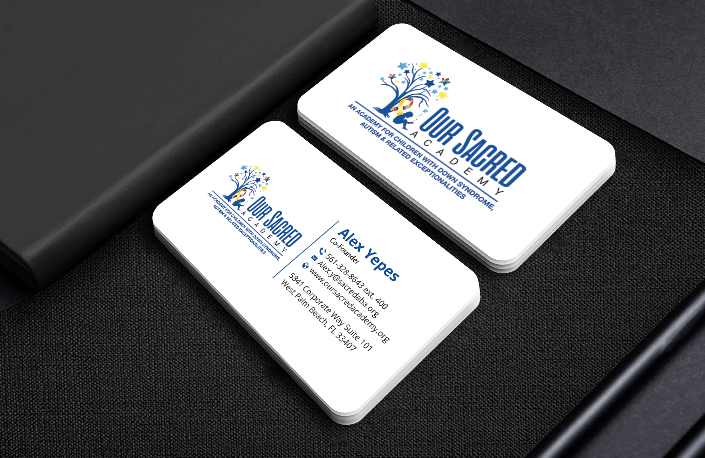 Business Card Design by Expert Bappy for Sacred ABA LLC.  | Design #34609464