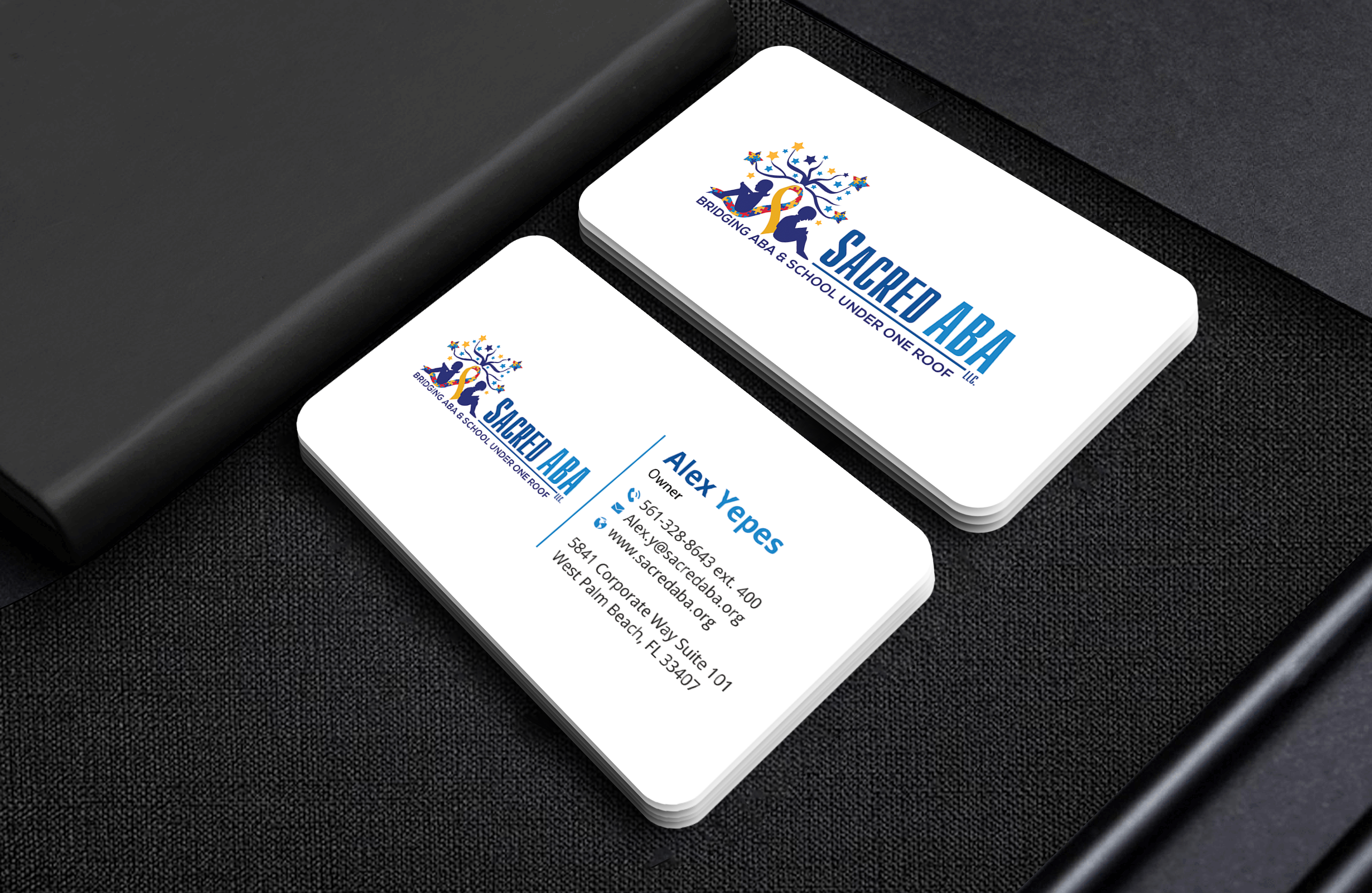 Business Card Design by Expert Bappy for Sacred ABA LLC.  | Design #34609497