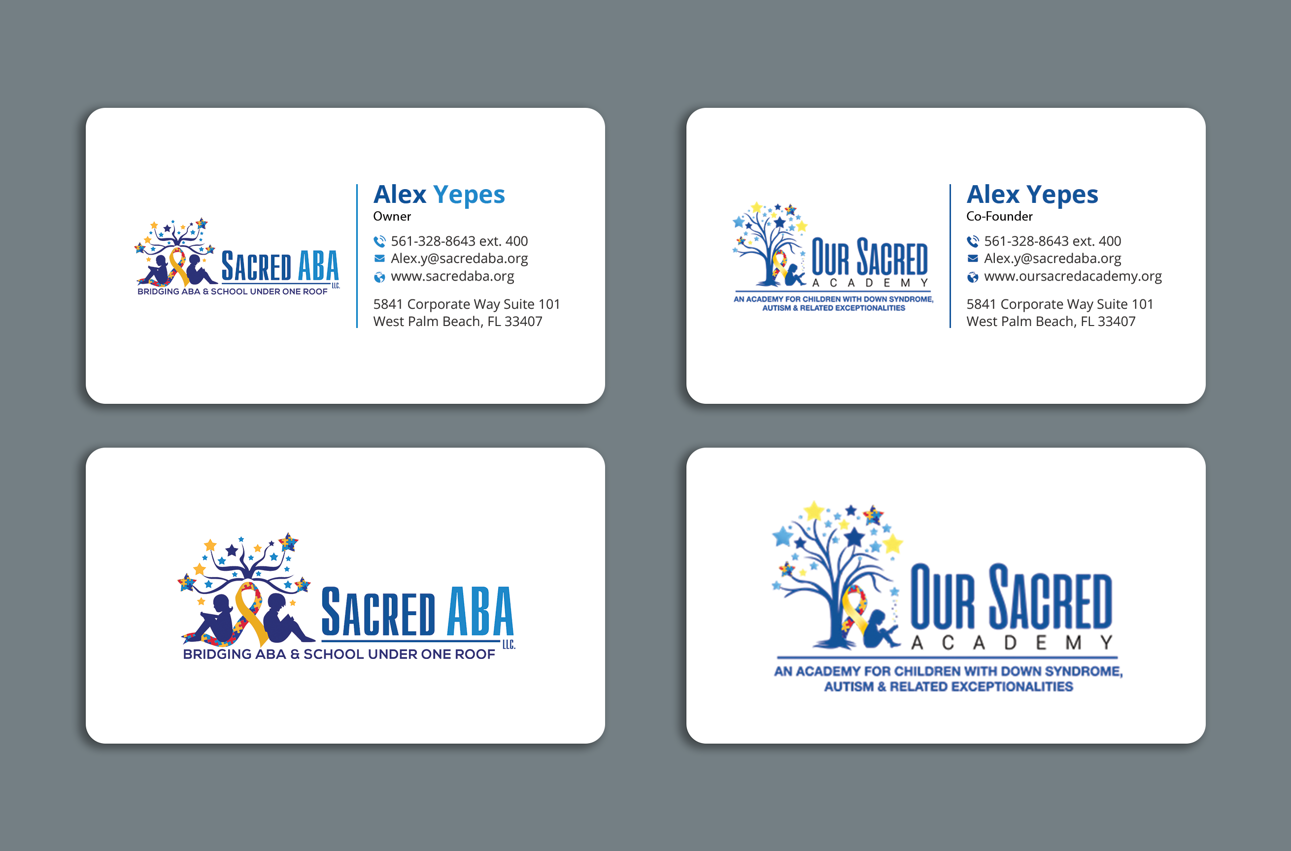 Business Card Design by Expert Bappy for Sacred ABA LLC.  | Design #34612215