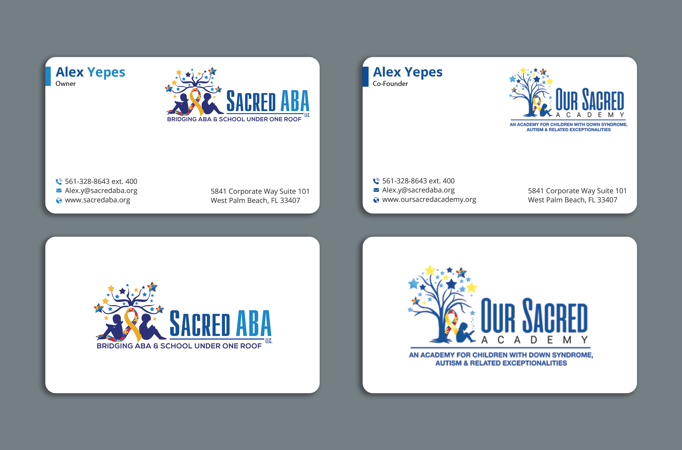 Business Card Design by Expert Bappy for Sacred ABA LLC.  | Design #34613875