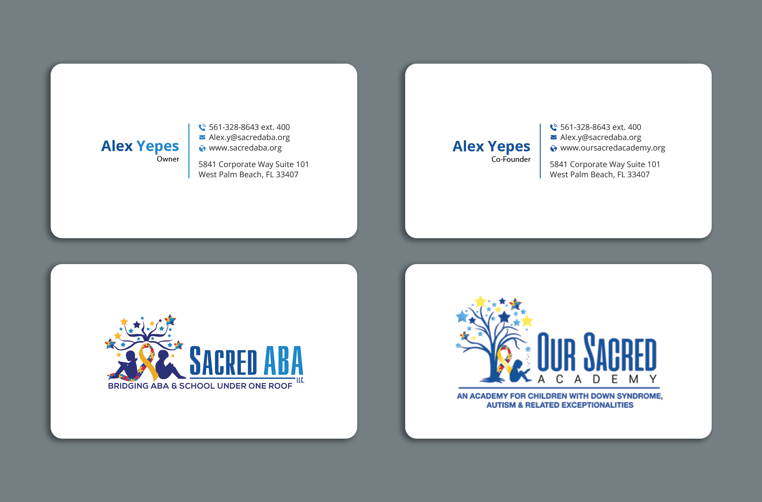 Business Card Design by Expert Bappy for Sacred ABA LLC.  | Design #34613891