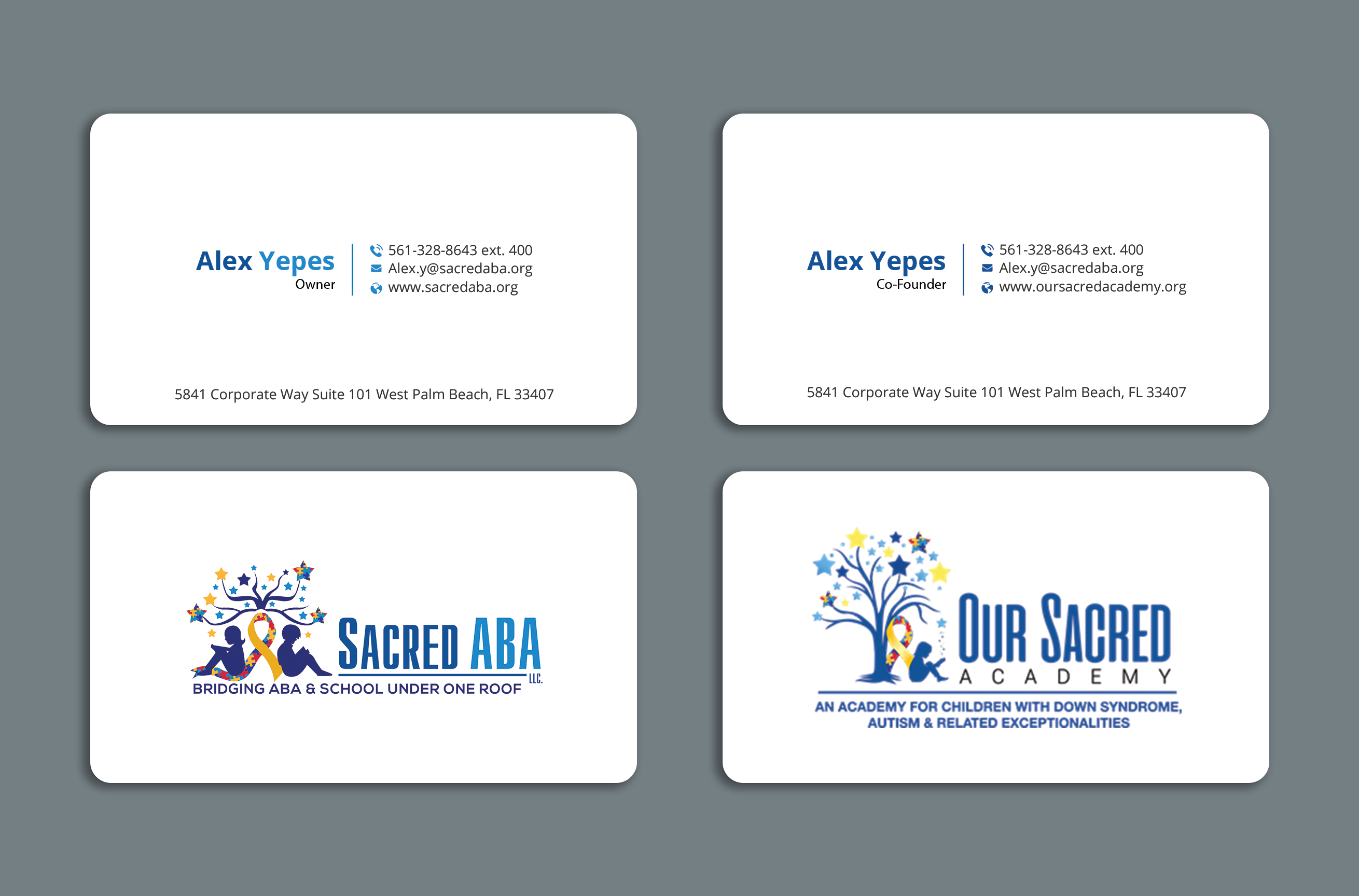 Business Card Design by Expert Bappy for Sacred ABA LLC.  | Design #34613907