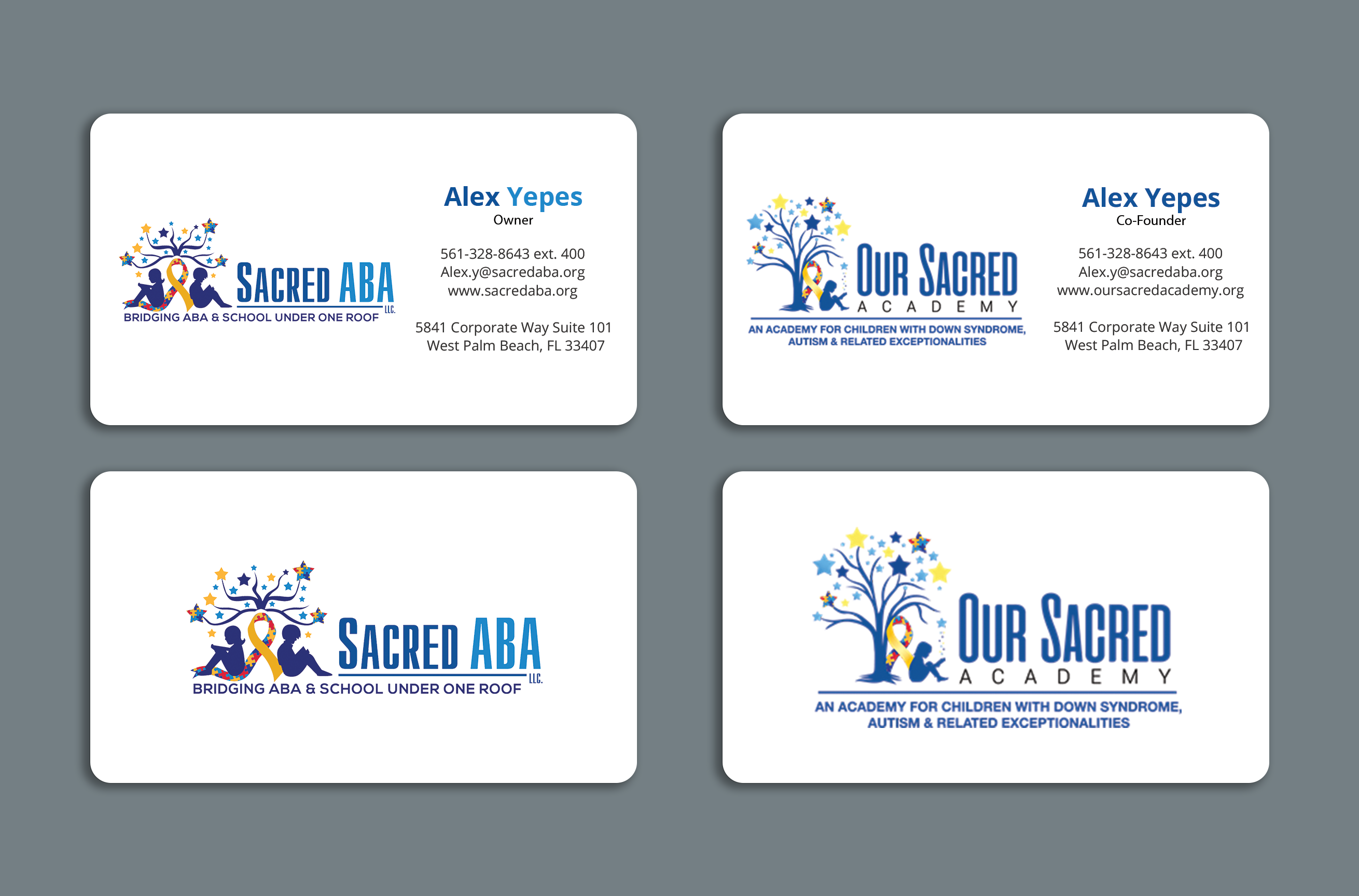 Business Card Design by Expert Bappy for Sacred ABA LLC.  | Design #34613970