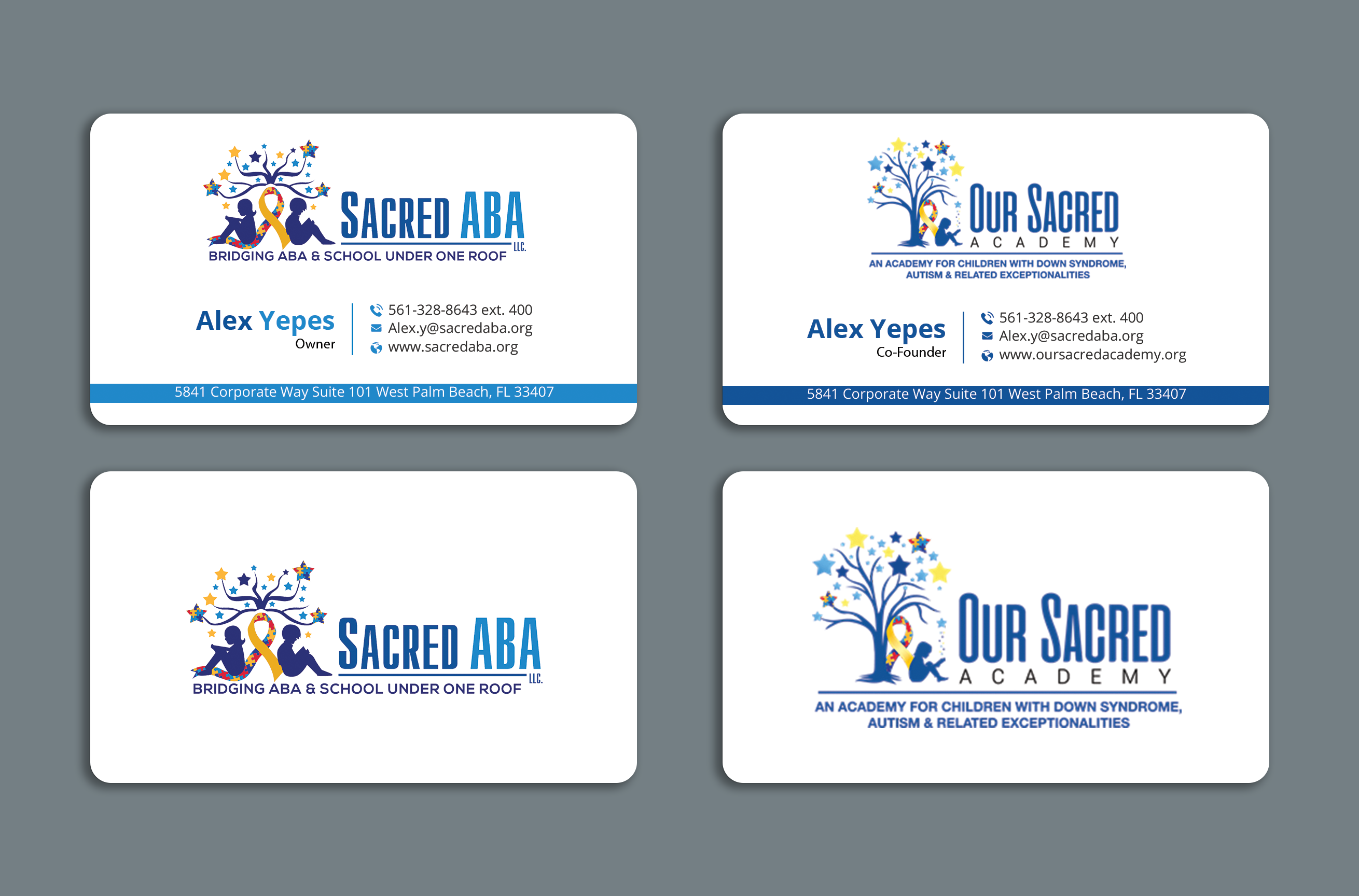 Business Card Design by Expert Bappy for Sacred ABA LLC.  | Design #34614274
