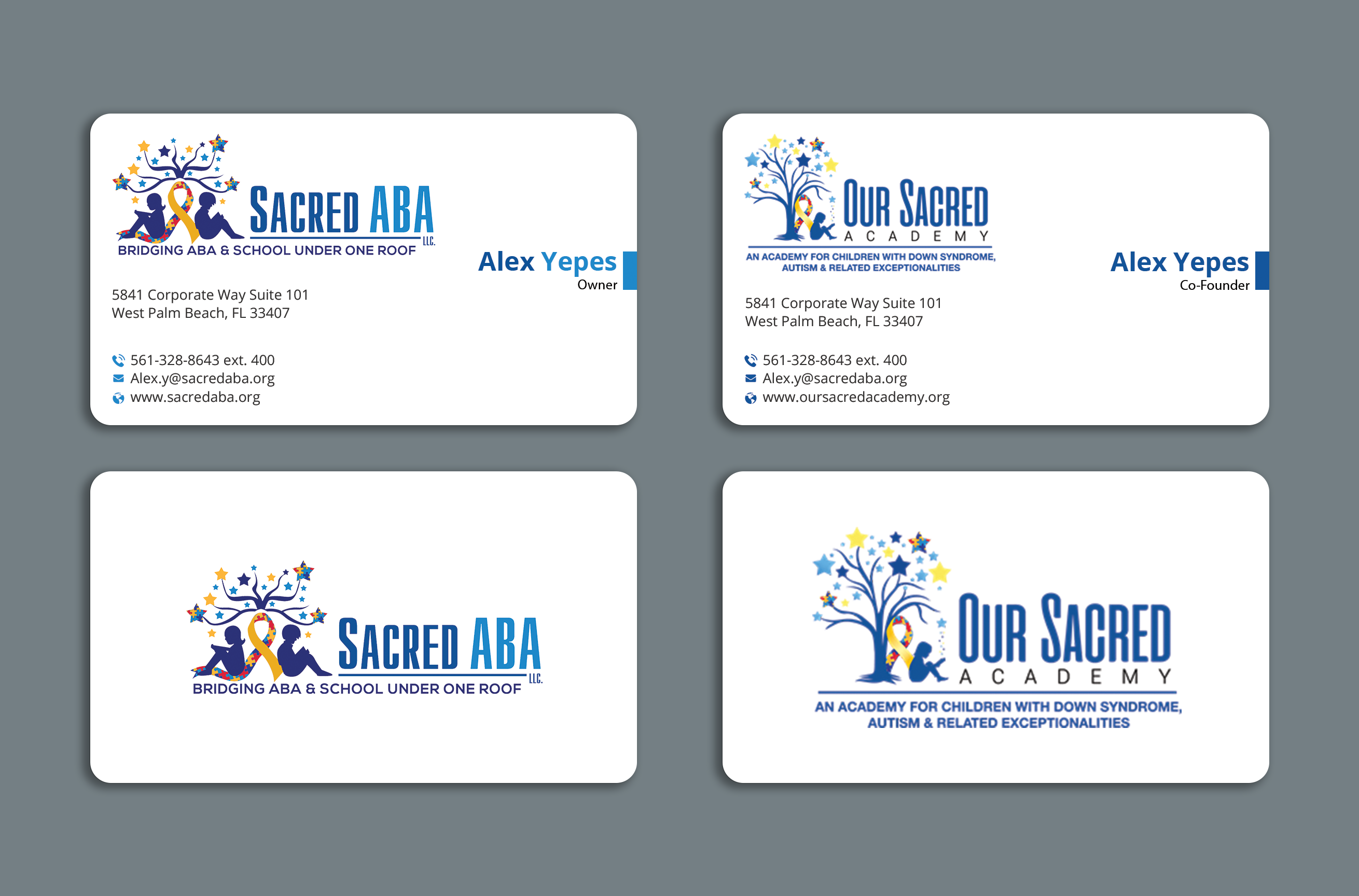 Business Card Design by Expert Bappy for Sacred ABA LLC.  | Design #34614306