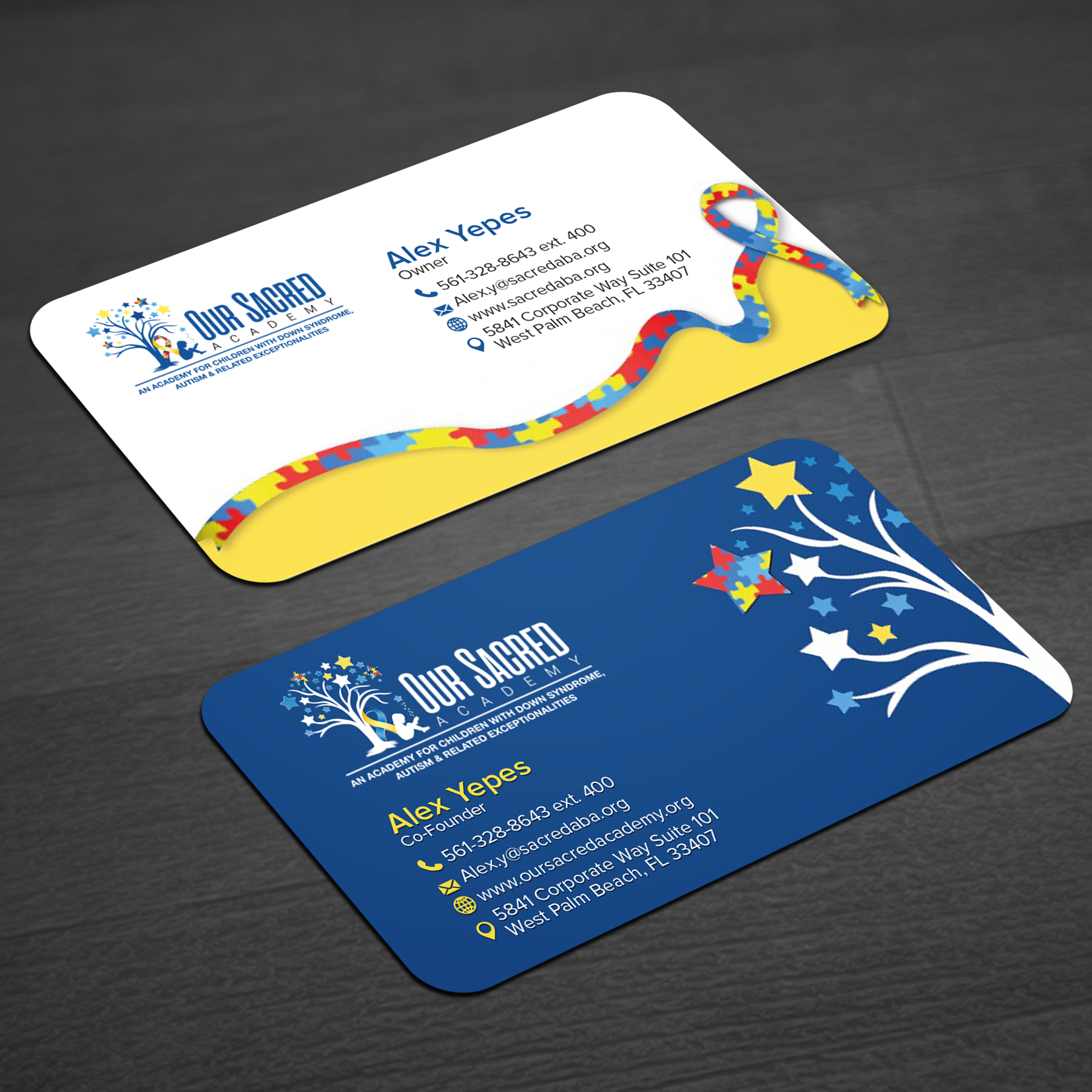 Business Card Design by WellDesign for Sacred ABA LLC.  | Design #34611577