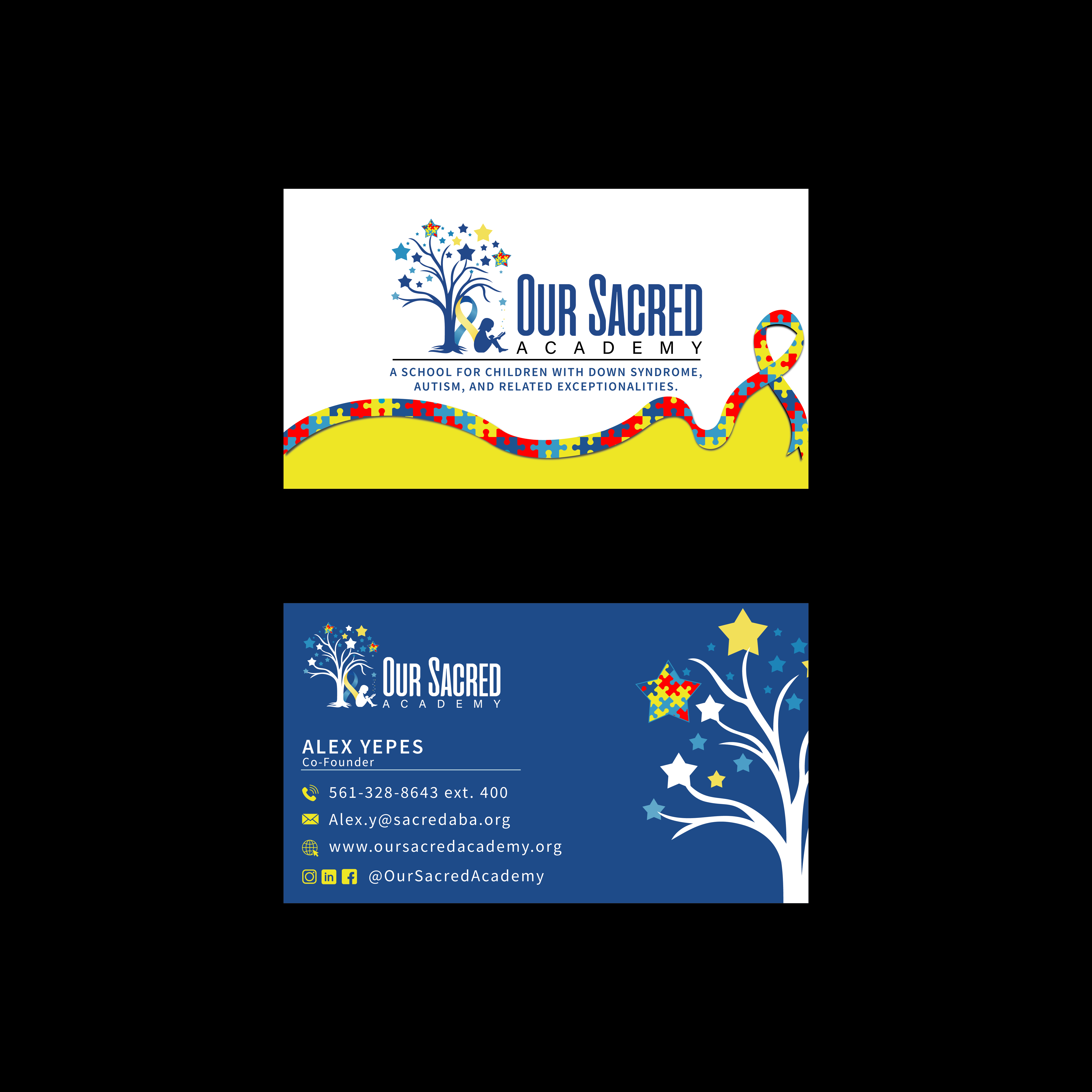 Business Card Design by TDAC for Sacred ABA LLC.  | Design #34610980