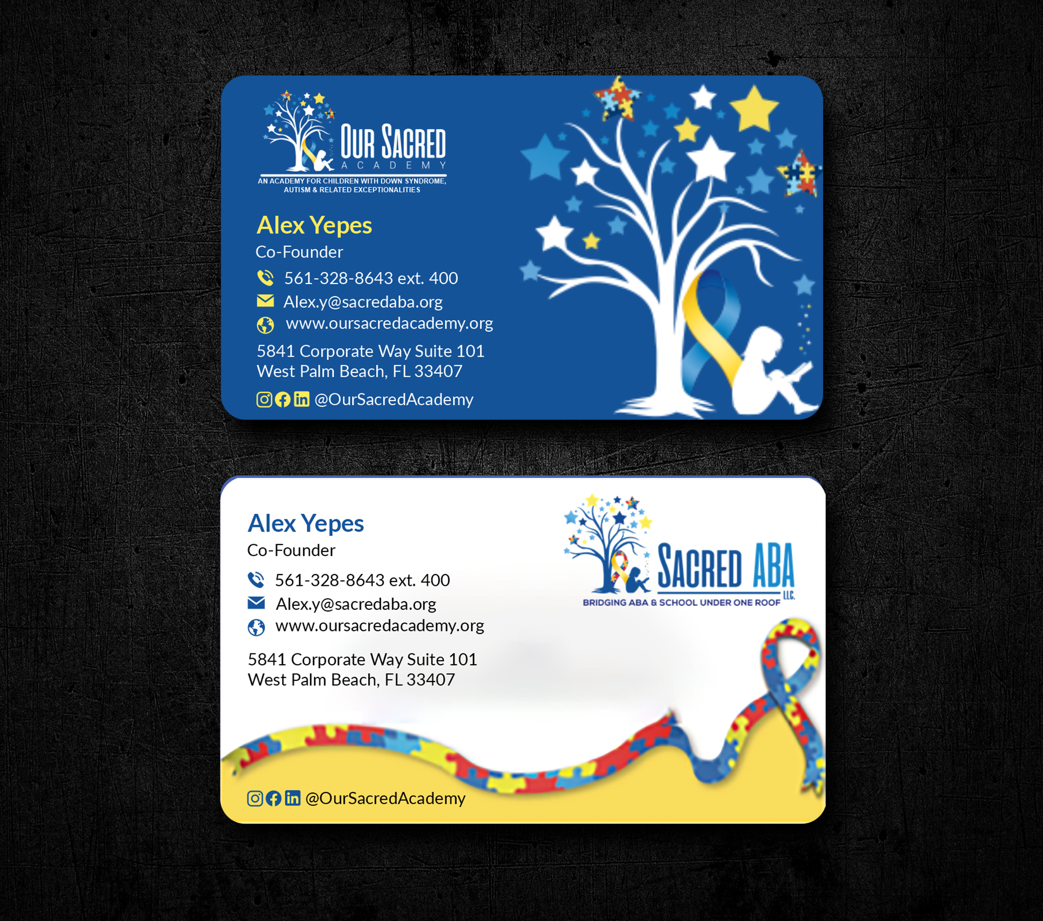 Business Card Design by freelancer75 for Sacred ABA LLC.  | Design #34614604