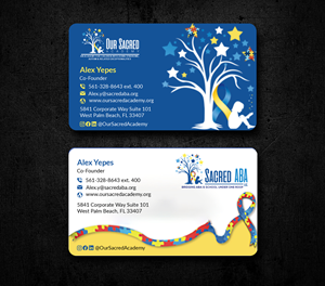 Business Card Design by freelancer75 for Sacred ABA LLC.  | Design: #34614604